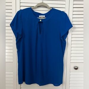 Blue short sleeve Calvin Klein shirt
